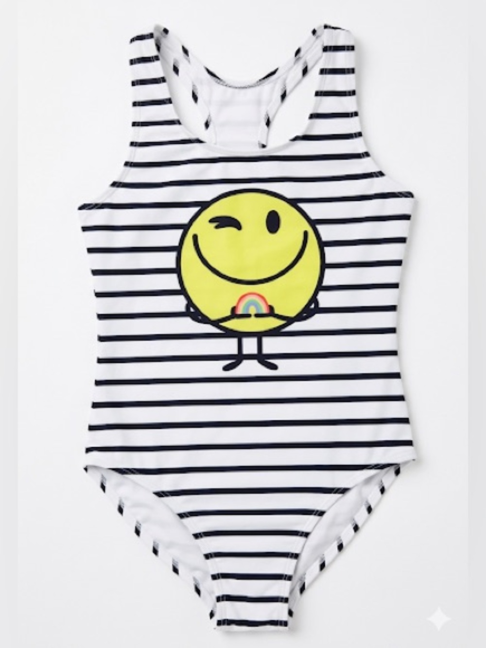 GAP Kids Smiley Face One-Piece Swimsuit | Girls XL | Summer Pool Beach